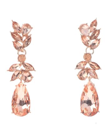 Crystal Drop Post Earrings