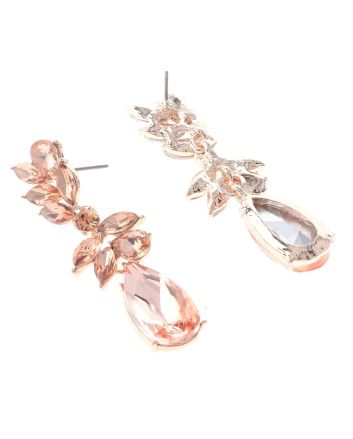 Crystal Drop Post Earrings