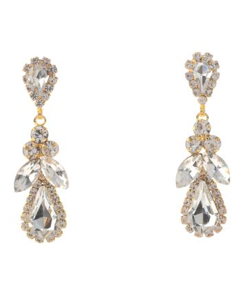 Crystal Drop Post Earrings