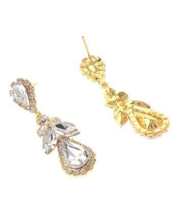 Crystal Drop Post Earrings