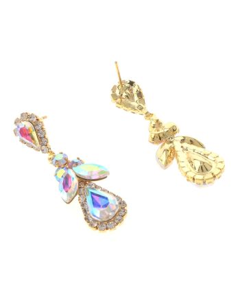 Crystal Drop Post Earrings