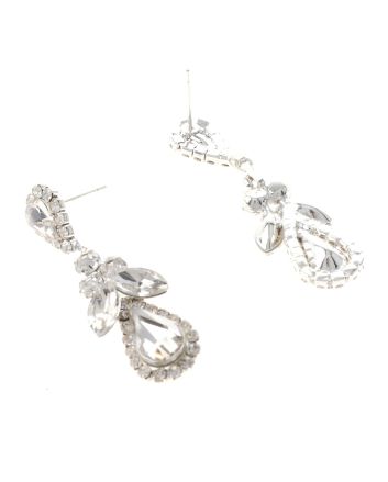 Crystal Drop Post Earrings