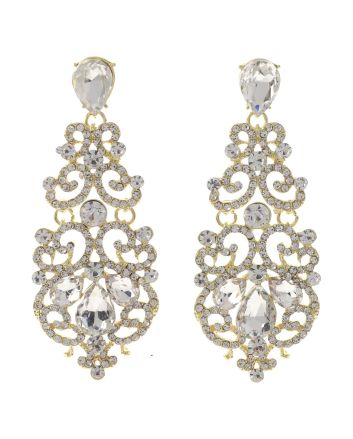 Rhinestone Post Earrings