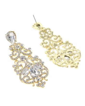 Rhinestone Post Earrings