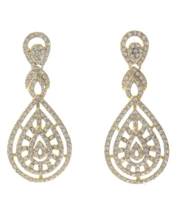 Rhinestone Post Earrings