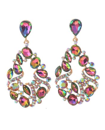 Crystal Rhinestone Drop Earrings