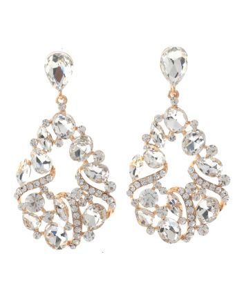 Crystal Rhinestone Drop Earrings