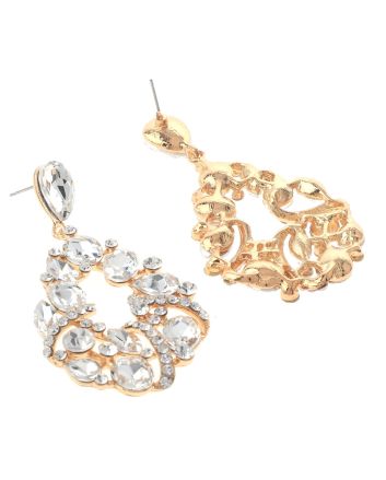 Crystal Rhinestone Drop Earrings