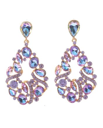 Crystal Rhinestone Drop Earrings