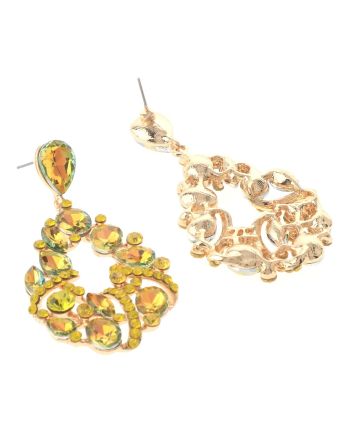 Crystal Rhinestone Drop Earrings