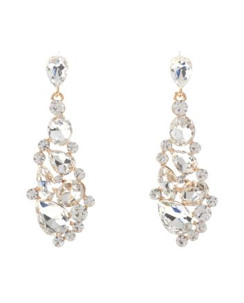 Crystal Rhinestone Drop Earrings