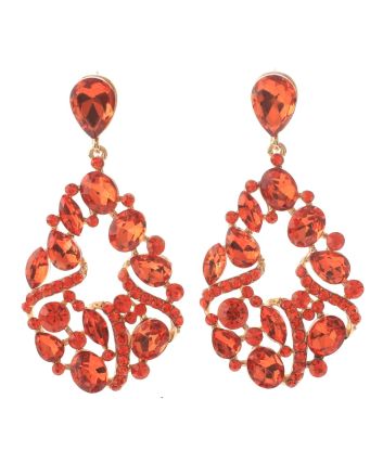 Crystal Rhinestone Drop Earrings