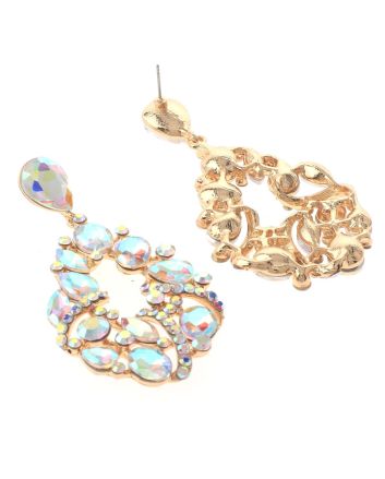 Crystal Rhinestone Drop Earrings