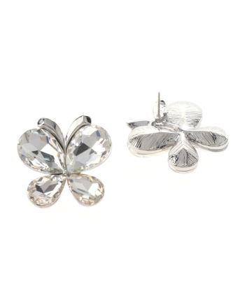 Crystal Butterfly Post Earrings