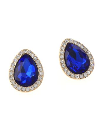 Crystal Drop Post Earrings