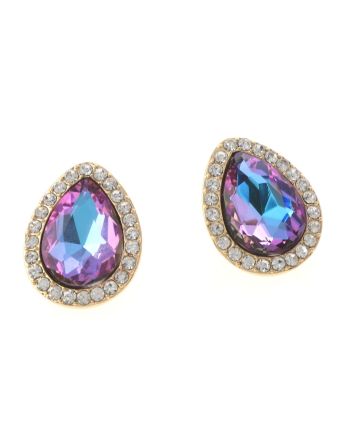 Crystal Drop Post Earrings