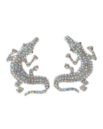 Crystal Alligator Post Earrings