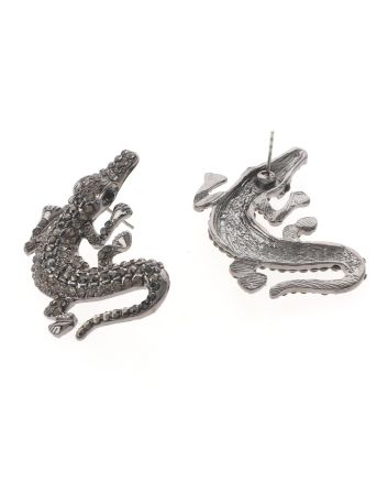 Crystal Alligator Post Earrings