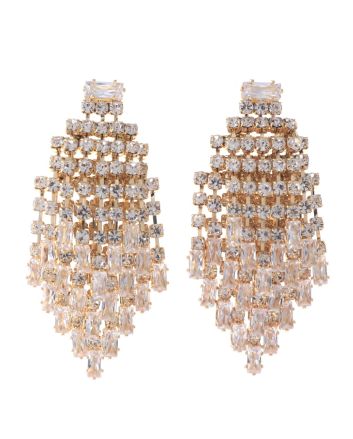 Rhinestone & CZ Post Earrings