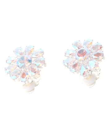Rhinestone Clip On Earrings