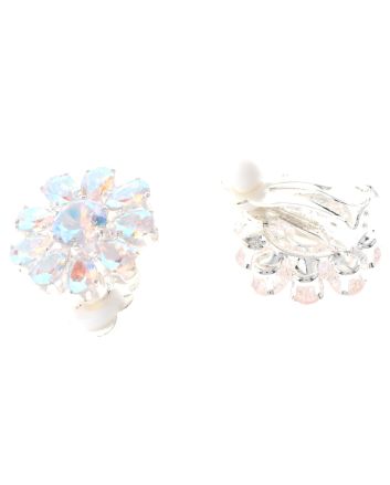 Rhinestone Clip On Earrings
