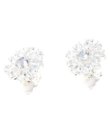 Rhinestone Clip On Earrings