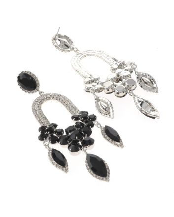 Large Rhinestone Chandelier Earrings