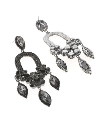 Large Rhinestone Chandelier Earrings