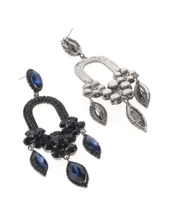 Large Rhinestone Chandelier Earrings