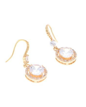 Fashion Cubic Zirconia Hook Earrings