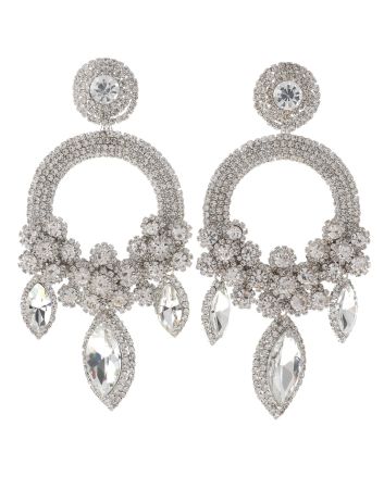 Large Rhinestone Chandelier Earrings