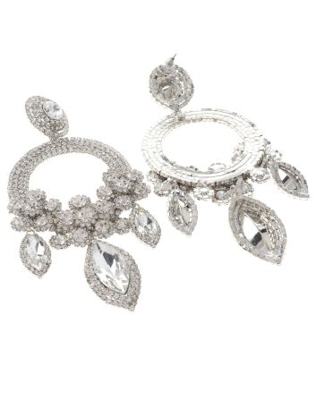 Large Rhinestone Chandelier Earrings