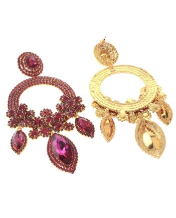 Large Rhinestone Chandelier Earrings