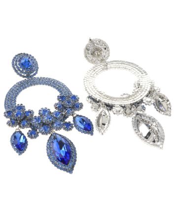 Large Rhinestone Chandelier Earrings