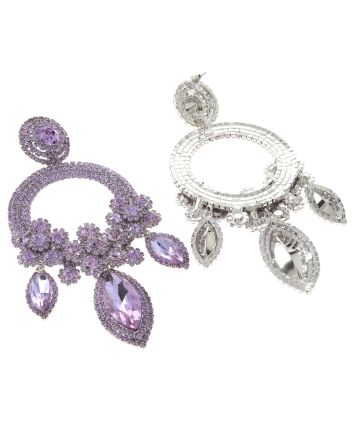 Large Rhinestone Chandelier Earrings