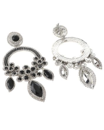 Large Rhinestone Chandelier Earrings