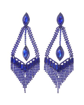 Large Rhinestone Chandelier Earrings