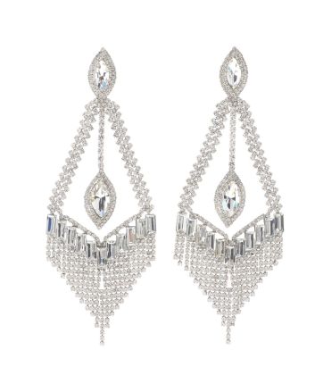 Large Rhinestone Chandelier Earrings
