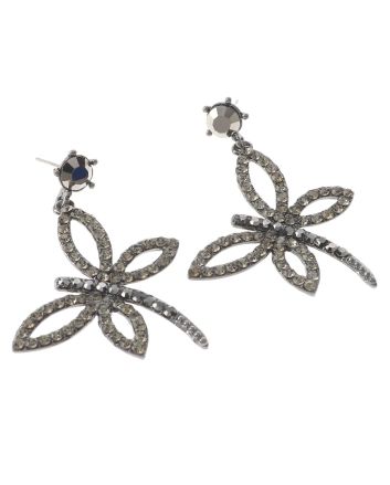 Crystal Dragonfly Post Earrings