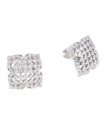Rhodium Plated Earrings