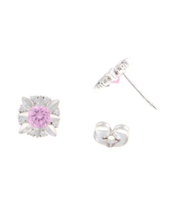Rhodium Plated Stud Earrings