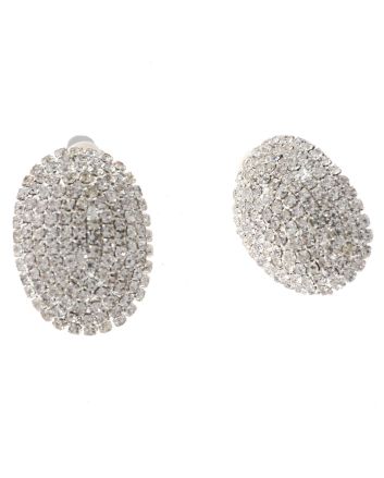 Rhinestone Clip-On Earrings