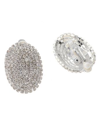 Rhinestone Clip-On Earrings