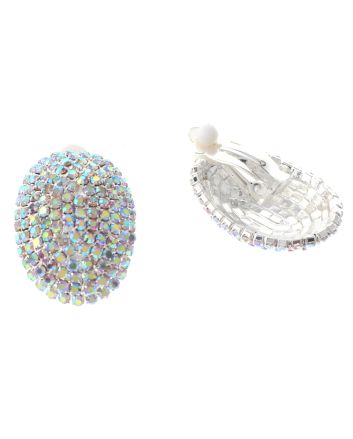 Rhinestone Clip-On Earrings