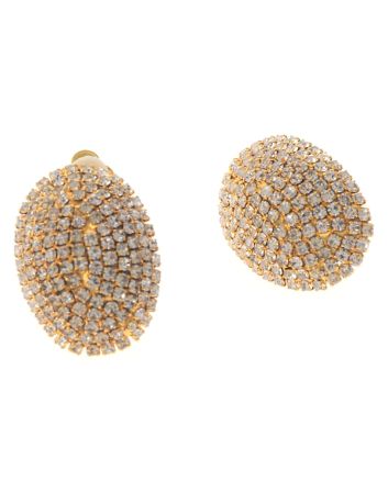 Rhinestone Clip-On Earrings
