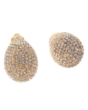 Rhinestone Clip-On Earrings