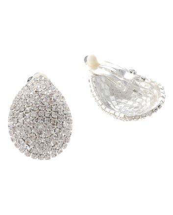 Rhinestone Clip-On Earrings