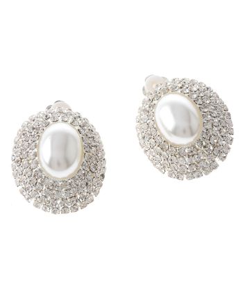 Rhinestone Clip-On Earrings