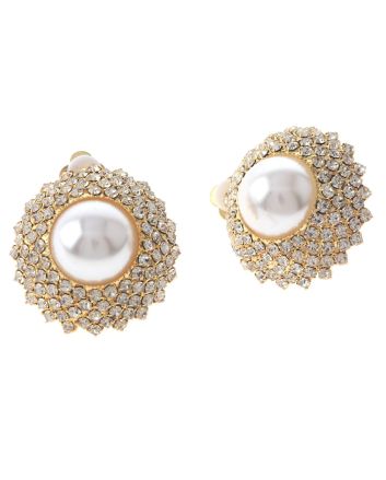 Rhinestone Clip-On Earrings