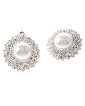 Rhinestone Clip-On Earrings